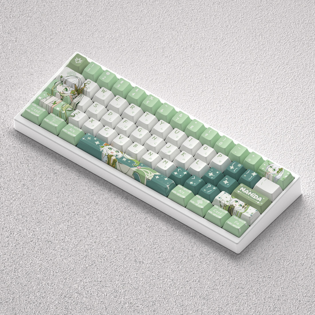 Genshin Impact themed keycaps, Nahida anime game creative personalized keycap set PBT material factory height Sublimation printing