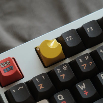 Minimalist Moon Metal Keycaps, Personalized Minimalist Keycaps, CNC Single Keycaps, Original Factory R4 1u Mechanical Keyboard, ESC Keycaps
