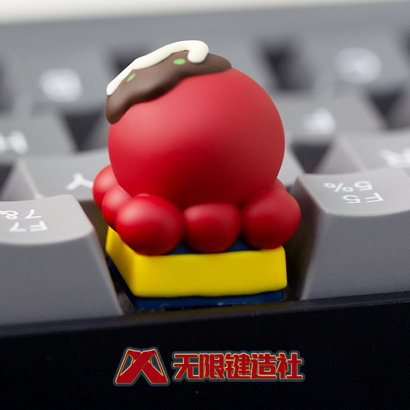 Octopus Burning Cute Keycaps Original Personalized Custom Resin Mechanical Keyboard Keycaps
