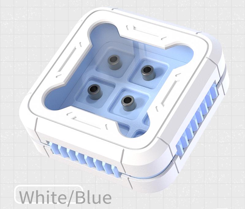 9-key spacecraft design, 3D printed resin keycap box, personalized keycap storage box, dust-proof magnetic absorption nano keycap customized display keycap box with multiple colors to choose from