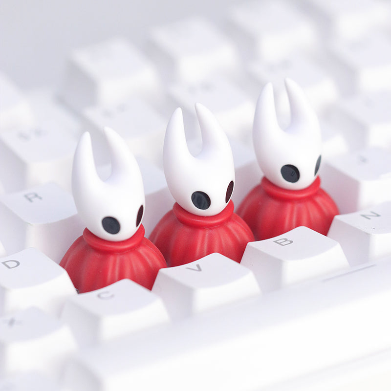 The Hollow Knight series, Makoto Kojo，The Knight， Multi colored resin molded personalized keycaps.