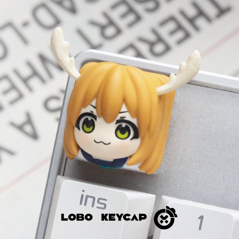 Staring at the deer, personalized resin art keycaps, mechanical keyboard keycaps