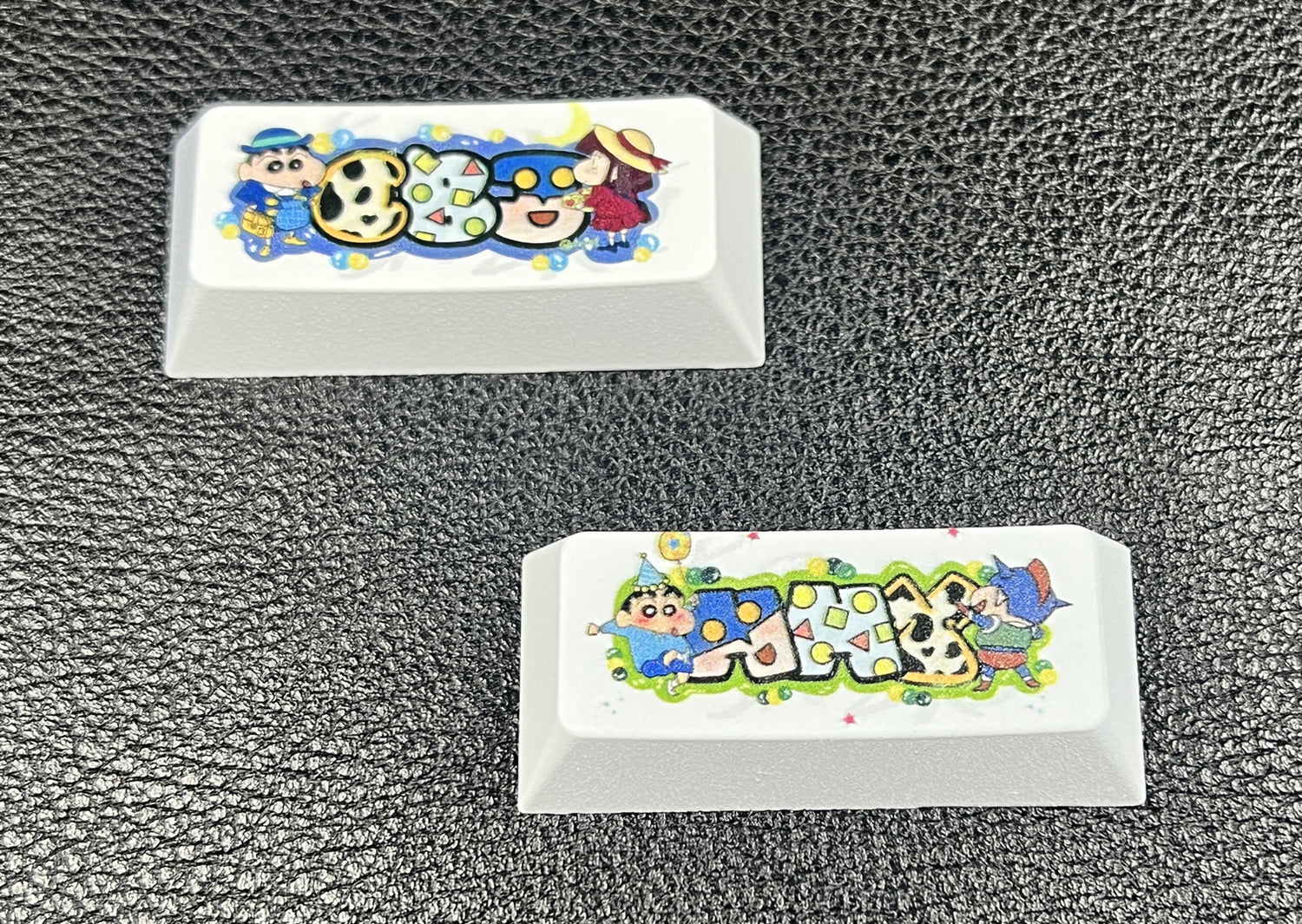 Crayon Shin-chan， Zinc alloy spray coating, 2.25U metal personalized keycaps, decorative keycaps for anime, gaming, cultural and creative peripheral products