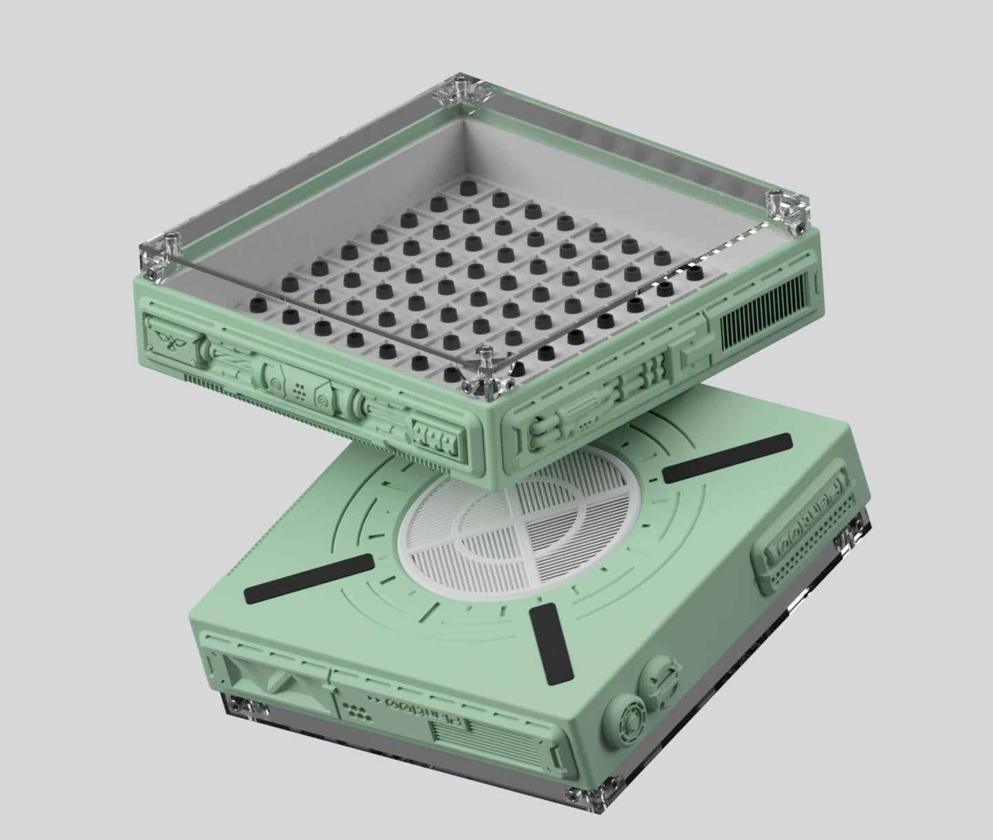 Plant100v2 keycap hibernation cabin storage display box 3D printing customized dustproof table decoration customization