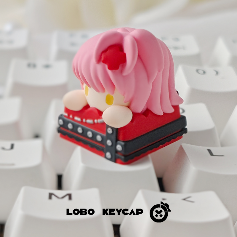 Amulet Ange multi-color resin molding, personalized keycaps for anime and game characters, resin craftsman keycaps