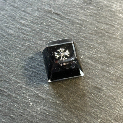 Chrome Hearts, Crystal drops of glue series, trendy fashion items, personalized keycaps, handmade keycaps