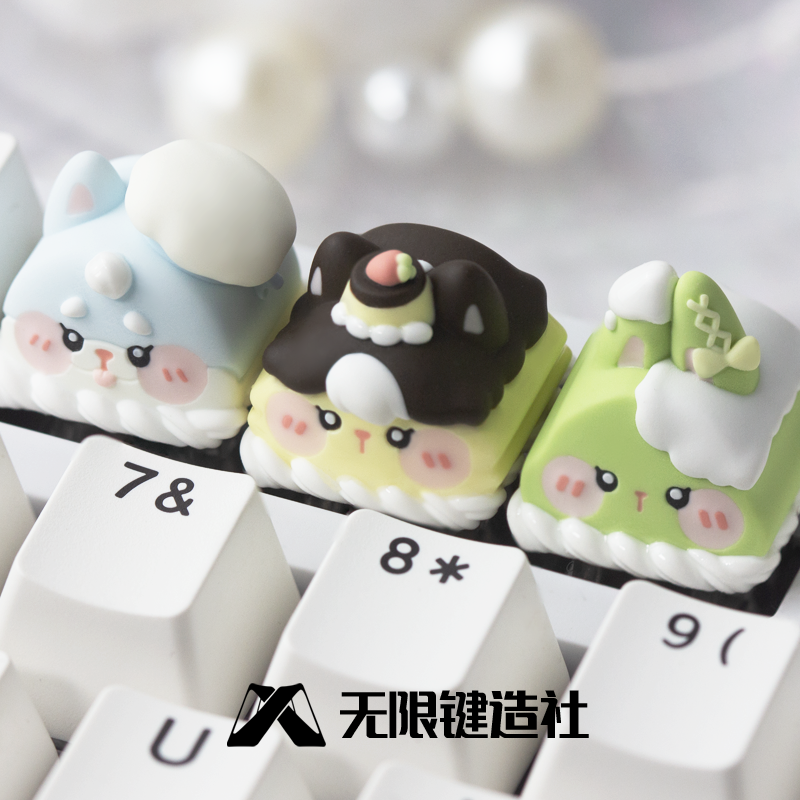 Original Dim sum biological cute keycap personality resin mechanical keyboard keycap