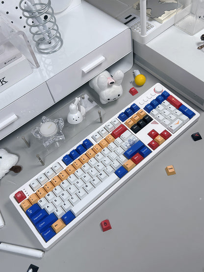 Mobile Suit Gundam themed mecha style keycap anime peripheral mechanical keycap five sided thermal sublimation PBT personalized keycap set