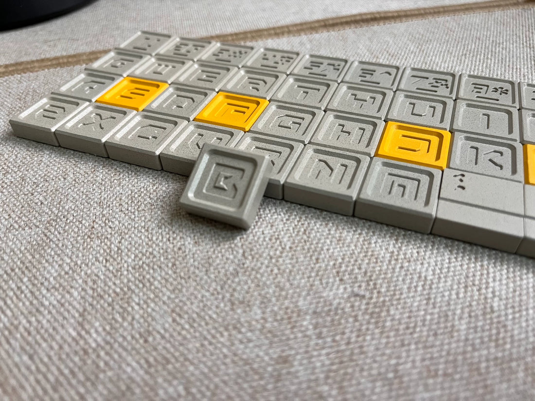 27 double B-key letter+number+symbol aluminum alloy personalized metal keycap