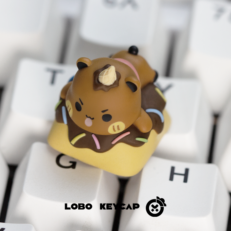 Cute panda, multi-color resin molded personalized keycaps, emoji cute image artisankeycaps