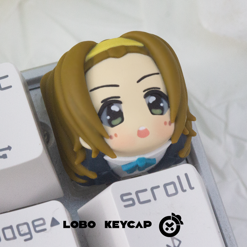 K-ON! Multi colored resin molded personalized keycaps, anime game keycaps