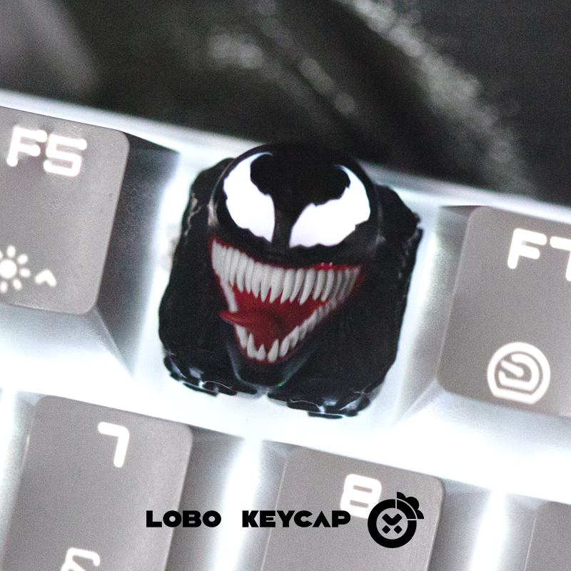 Marvel Series~Deadpool Wolverine Little Vulgar Theme Personalized Design Resin Art Transparent Keycaps
