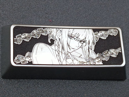 Chainsaw Man, Makima, 2.25U personalized keycaps, height and material options, metal keycaps for anime and gaming peripherals