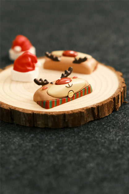 Original design: Christmas reindeer 2.25U keycaps, mechanical keycaps, return keycaps, personalized keycaps, colorful artistic keycaps, decorative keycaps