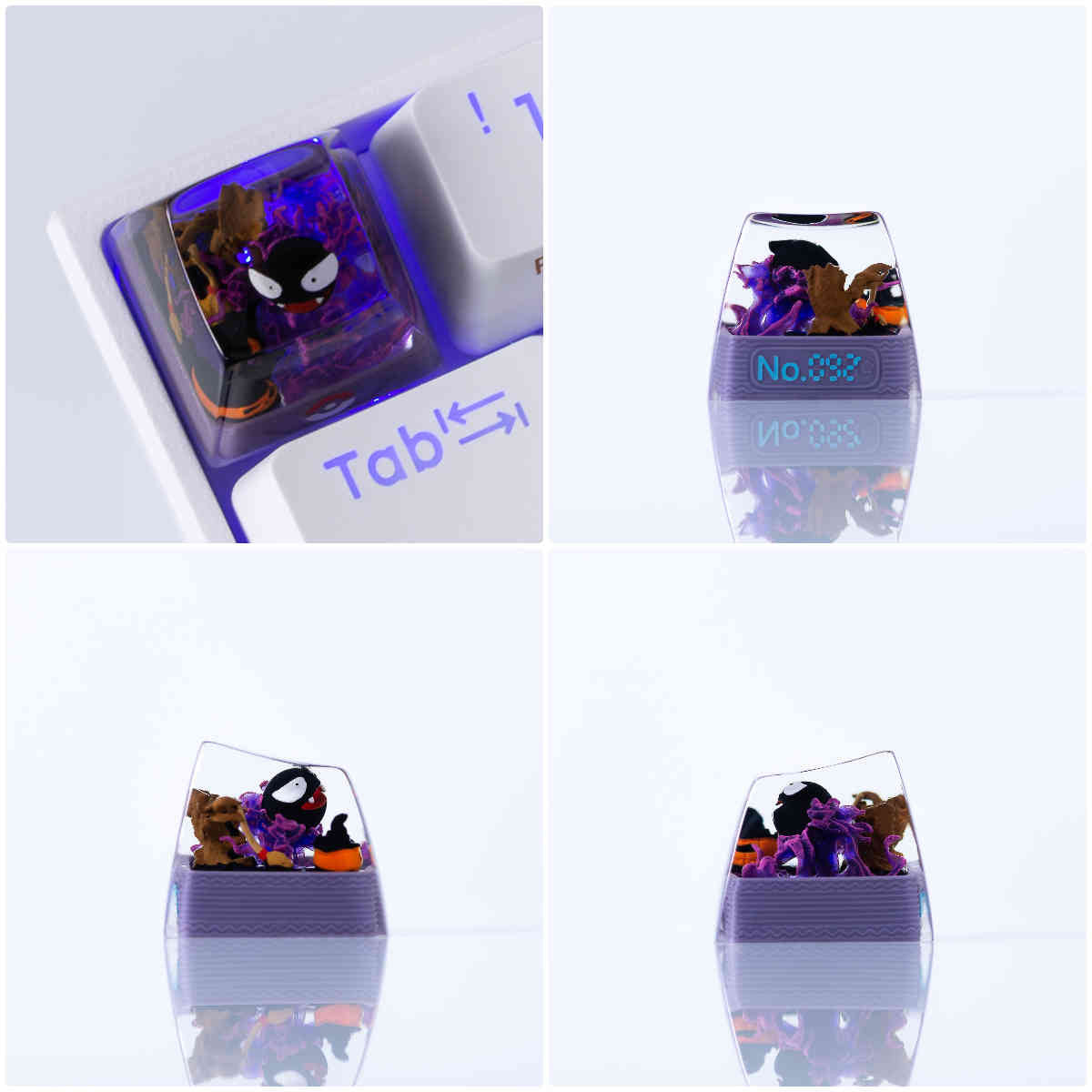 Pet Pok é mon Collection, Crystal Drops of Glue Material Artisankeycaps, Anime, Game, Culture, Creativity, Peripheral Decoration, Personalized Keycaps