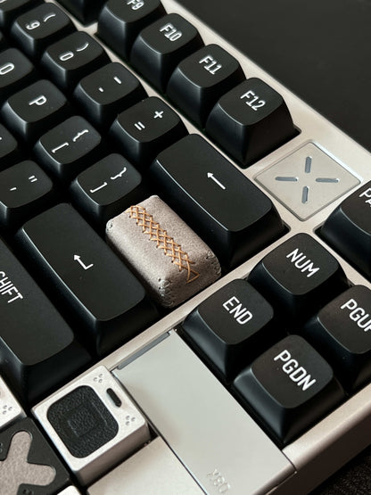 Genuine leather small square keycap 1.5U personalized keycap single piece handmade retro keycap color keycap mechanical keycap