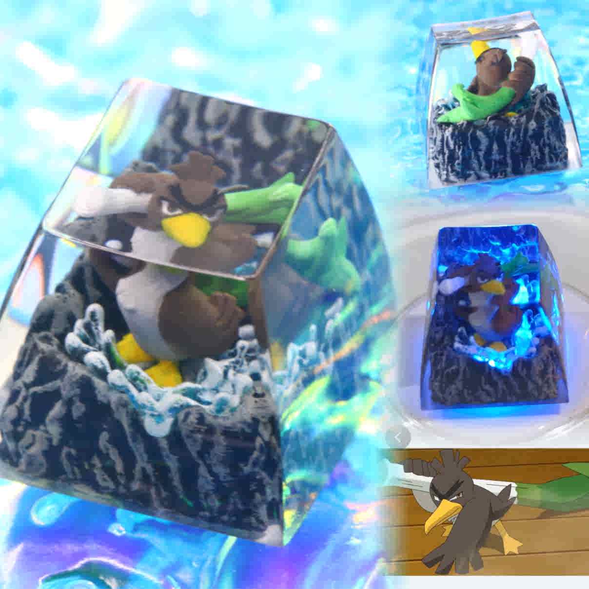 Pet Pok é mon Collection, Crystal Drops of Glue Material Artisankeycaps, Anime, Game, Culture, Creativity, Peripheral Decoration, Personalized Keycaps