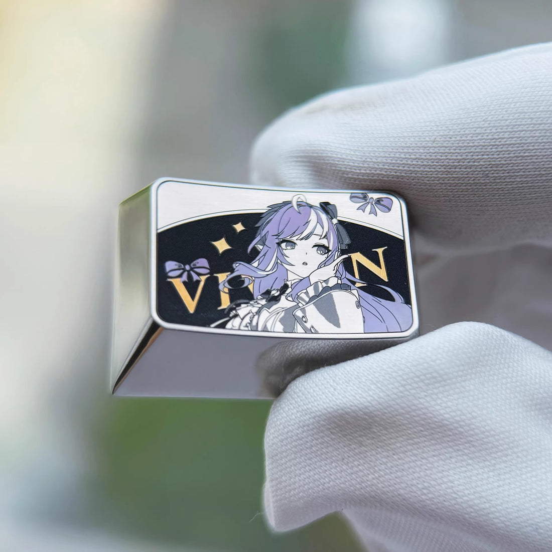 Zenless Zone Zero, Vivian Banshee, 1.5U titanium alloy personalized keycaps, cultural and creative peripheral keycaps for anime and game characters