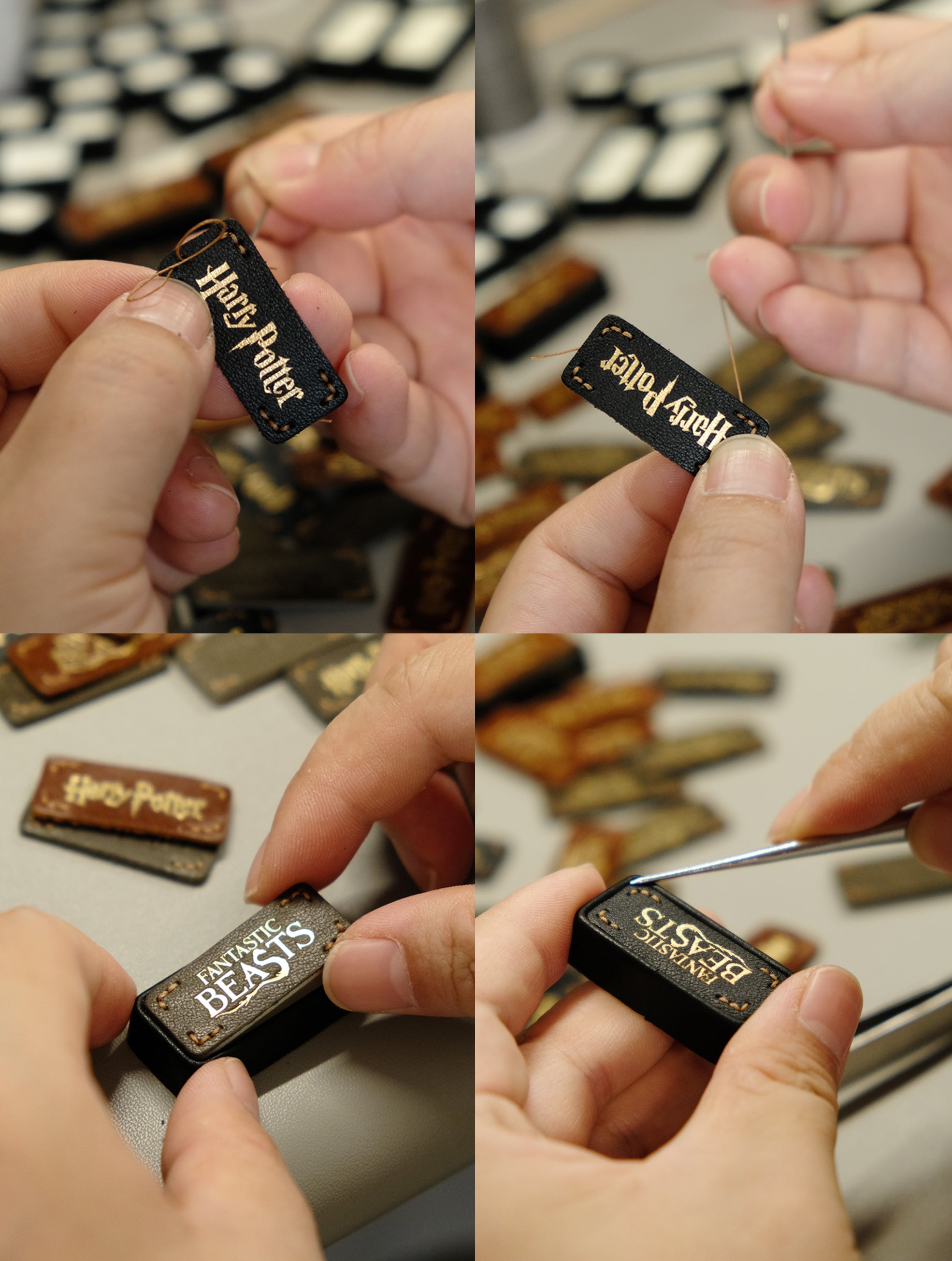 Harry Potter, Animali Fantastici e Dove Trovarli Handmade 2U Leather Handmade Keycaps Retro Style Art Keycaps