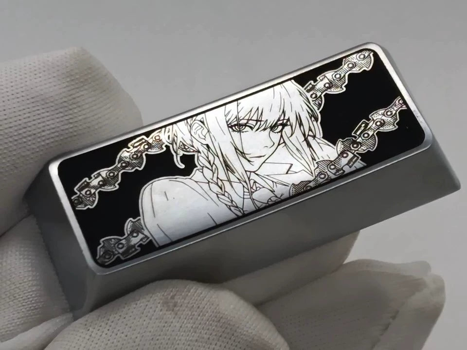 Chainsaw Man, Makima, 2.25U personalized keycaps, height and material options, metal keycaps for anime and gaming peripherals