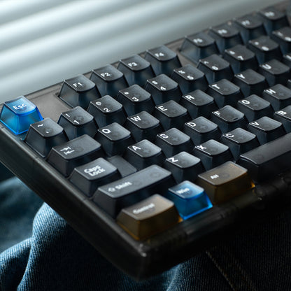 Interstellar themed keycap set, five sided frosted translucent PC keycap personalized customization PBT heat sublimation factory height