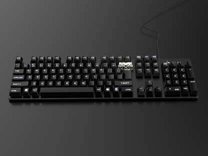 Imitation metal texture, hollow design, resin material, mechanical keyboard decorative keycaps with metal texture and personalized paint surface.