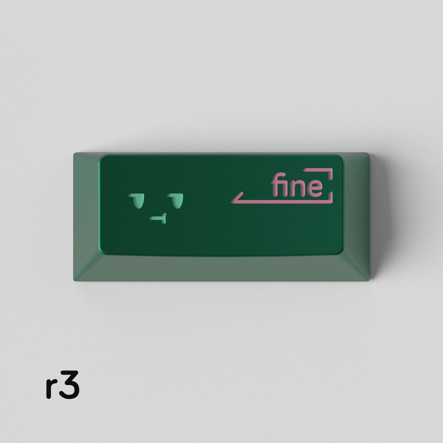 Simple smiley face expression personalized PC metal keycap smiley face customization mechanical keyboard customization keycap