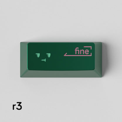 Simple smiley face expression personalized PC metal keycap smiley face customization mechanical keyboard customization keycap