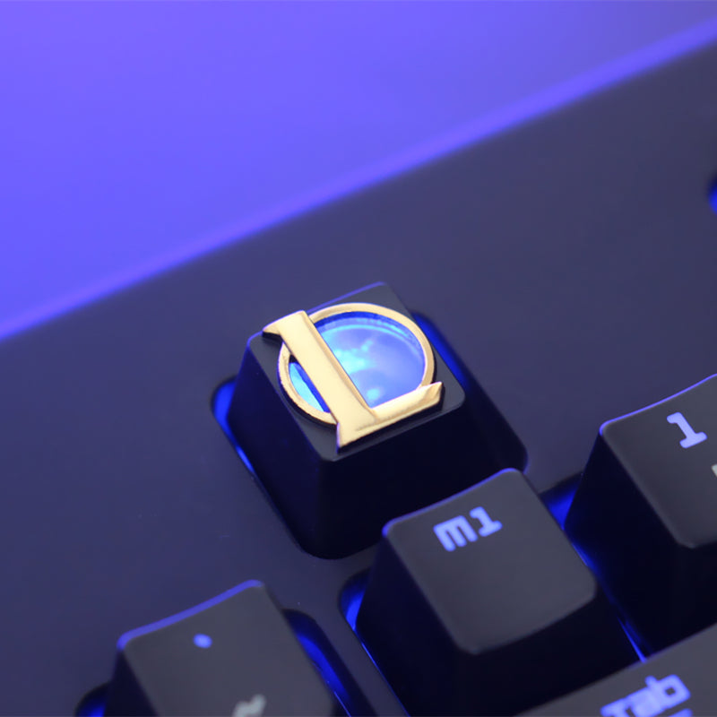 LOL League of Legends game peripherals, zinc aluminum alloy metal mechanical keyboard, embossed translucent keycaps