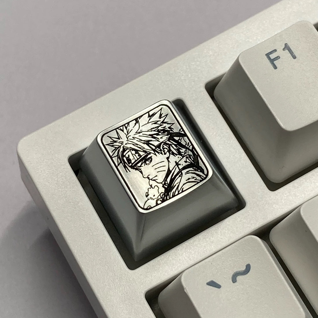Naruto, zinc alloy carved keycaps, metal personalized keycaps, great value, decorative keycaps