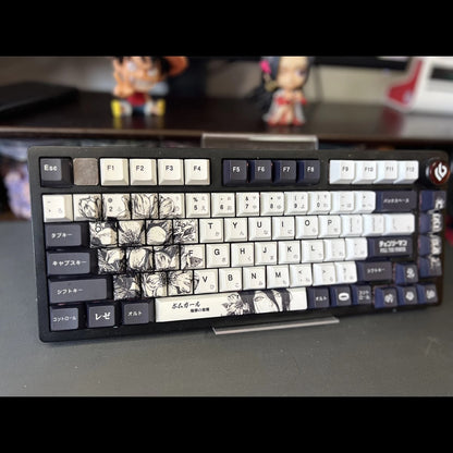 Chainsaw Man theme, Reze, PBT material five sided sublimation, anime game series personalized set, decorative keycaps