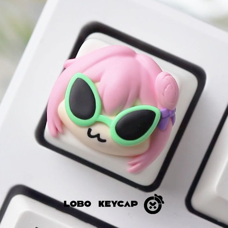 Doro~Emojis Abstract, Funny, Cute, Creative, Personalized Resin Keycaps Mechanical Keyboard Single Keycap