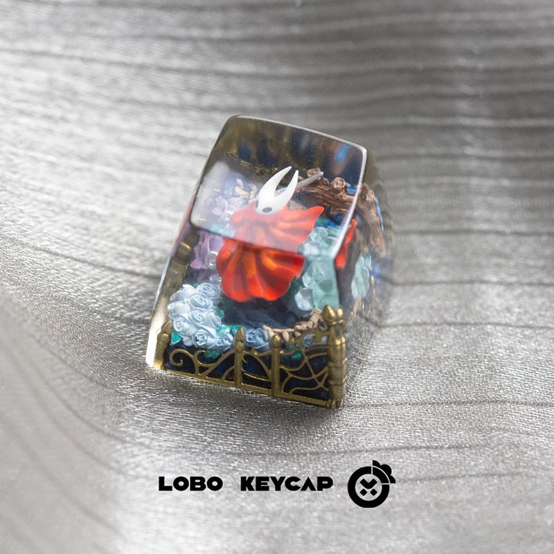 Hollow Knight, Hornet，1UCrystal drops of glue personalized keycaps, Anime game creative decoration keycaps