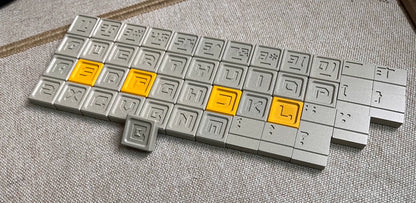27 double B-key letter+number+symbol aluminum alloy personalized metal keycap