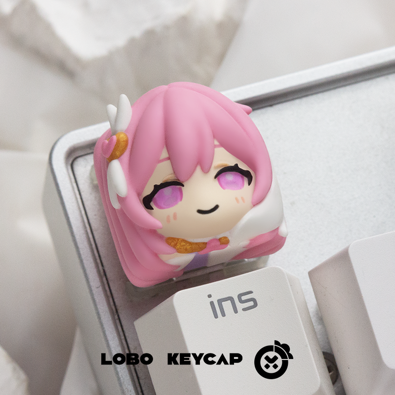 Elysia, Multi colored resin molding, personalized keycaps, artisankeycaps