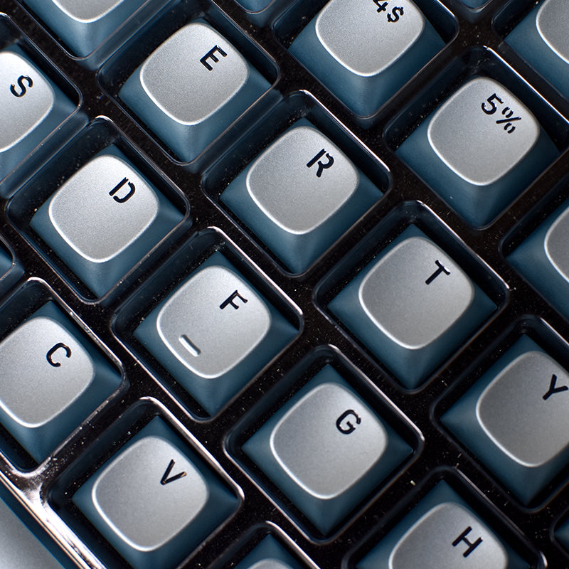 Aluminum alloy personalized keycap set, round character translucent keycap creative keycap, decorative keycap