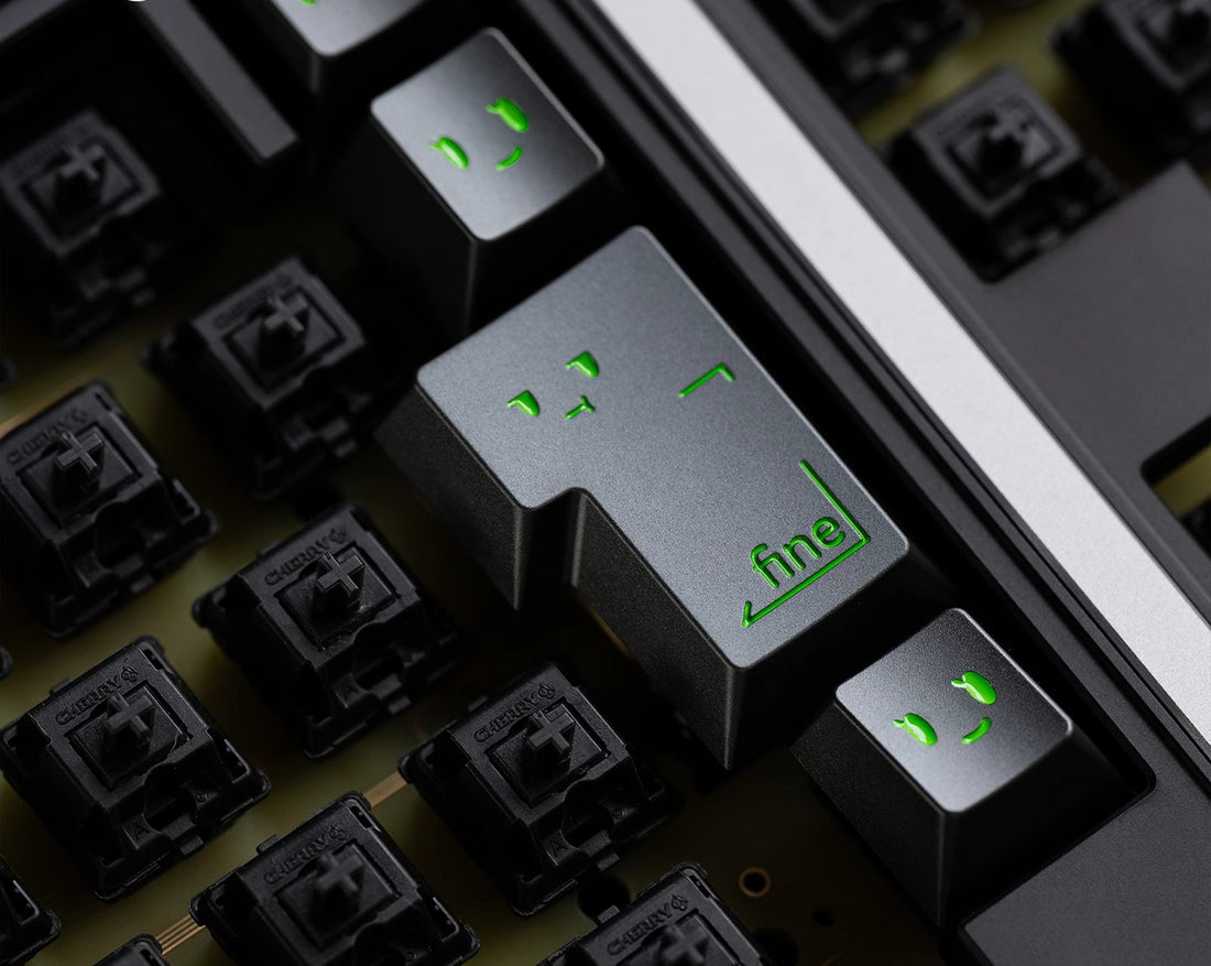 Simple smiley face expression personalized PC metal keycap smiley face customization mechanical keyboard customization keycap