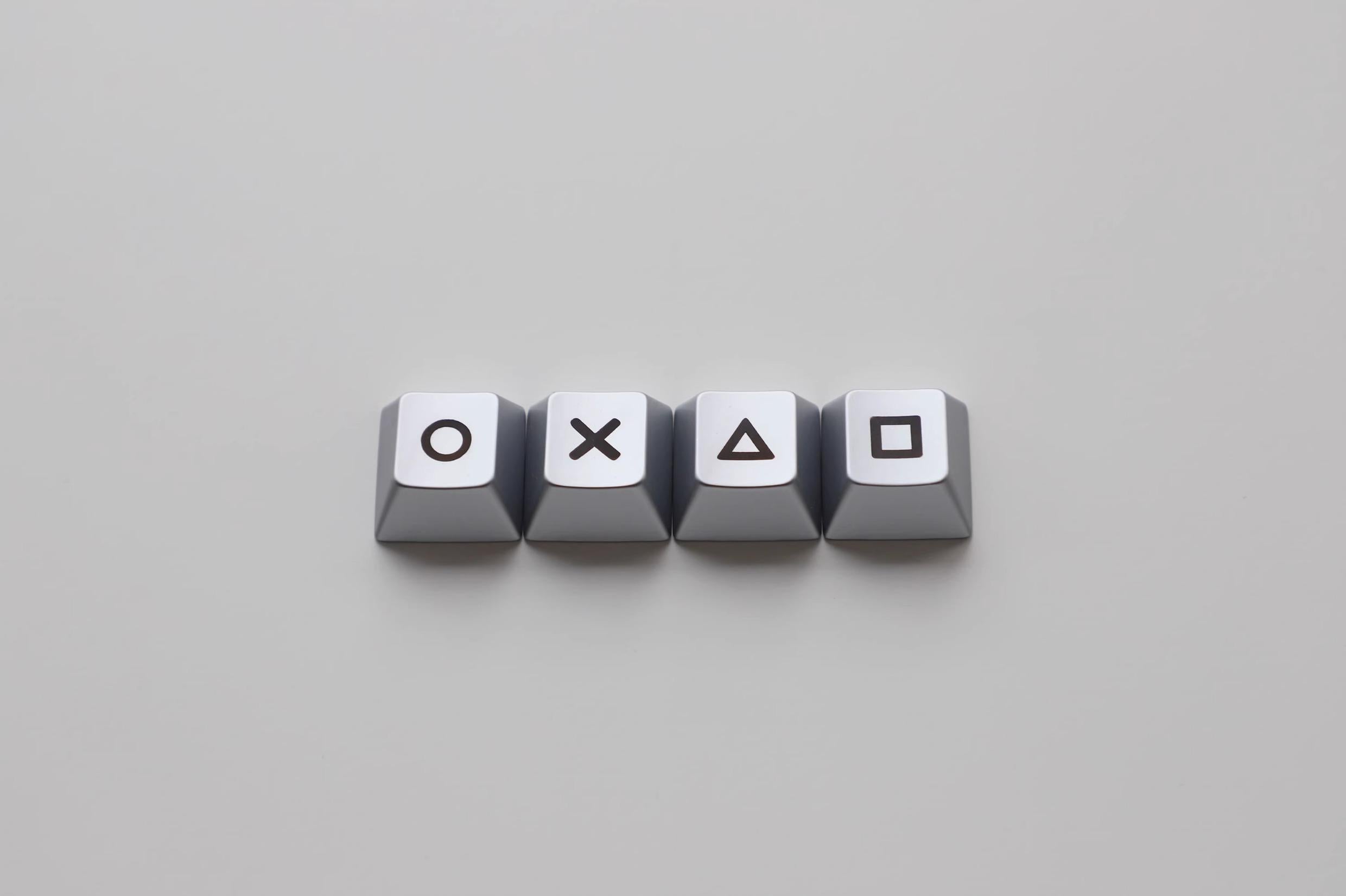 Metal minimalist pattern directional key set, zinc alloy personalized keycaps, mechanical keyboard decorative keycaps, artistic minimalist style keycaps