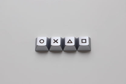 Metal minimalist pattern directional key set, zinc alloy personalized keycaps, mechanical keyboard decorative keycaps, artistic minimalist style keycaps