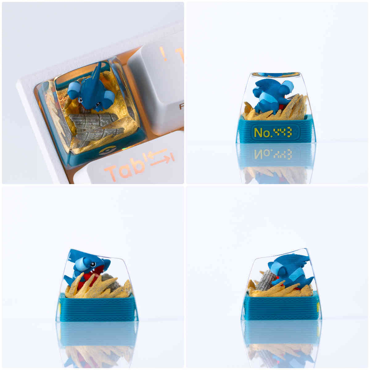 Pet Pok é mon Collection, Crystal Drops of Glue Material Artisankeycaps, Anime, Game, Culture, Creativity, Peripheral Decoration, Personalized Keycaps