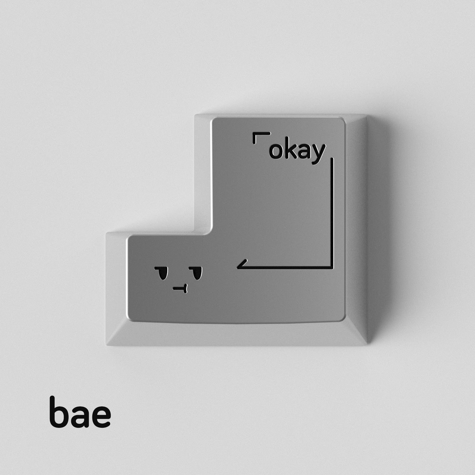 Simple smiley face expression personalized PC metal keycap smiley face customization mechanical keyboard customization keycap