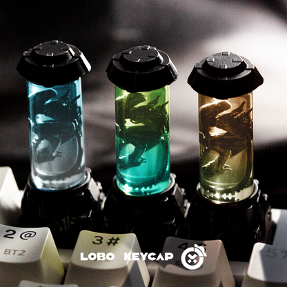 Alien series, cultivation container translucent resin personalized keycaps, anime, games, movies, creative peripheral keycaps