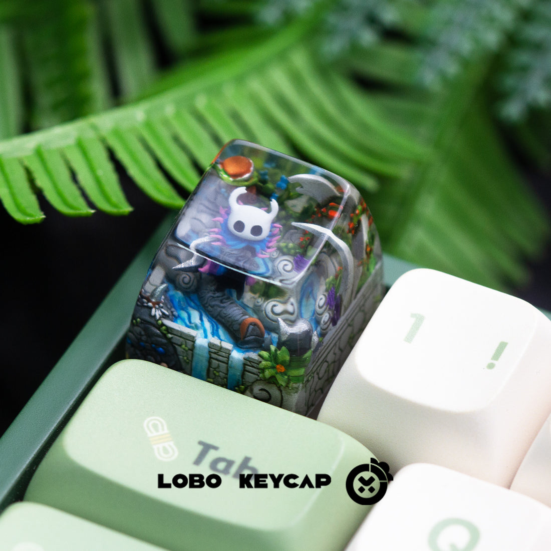 Hollow Knight, 1U Crystal drops of glue, artisankeycaps, SA height scene keycaps, decorative keycaps
