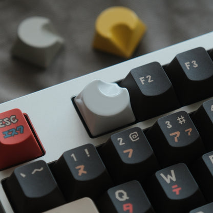Minimalist Moon Metal Keycaps, Personalized Minimalist Keycaps, CNC Single Keycaps, Original Factory R4 1u Mechanical Keyboard, ESC Keycaps