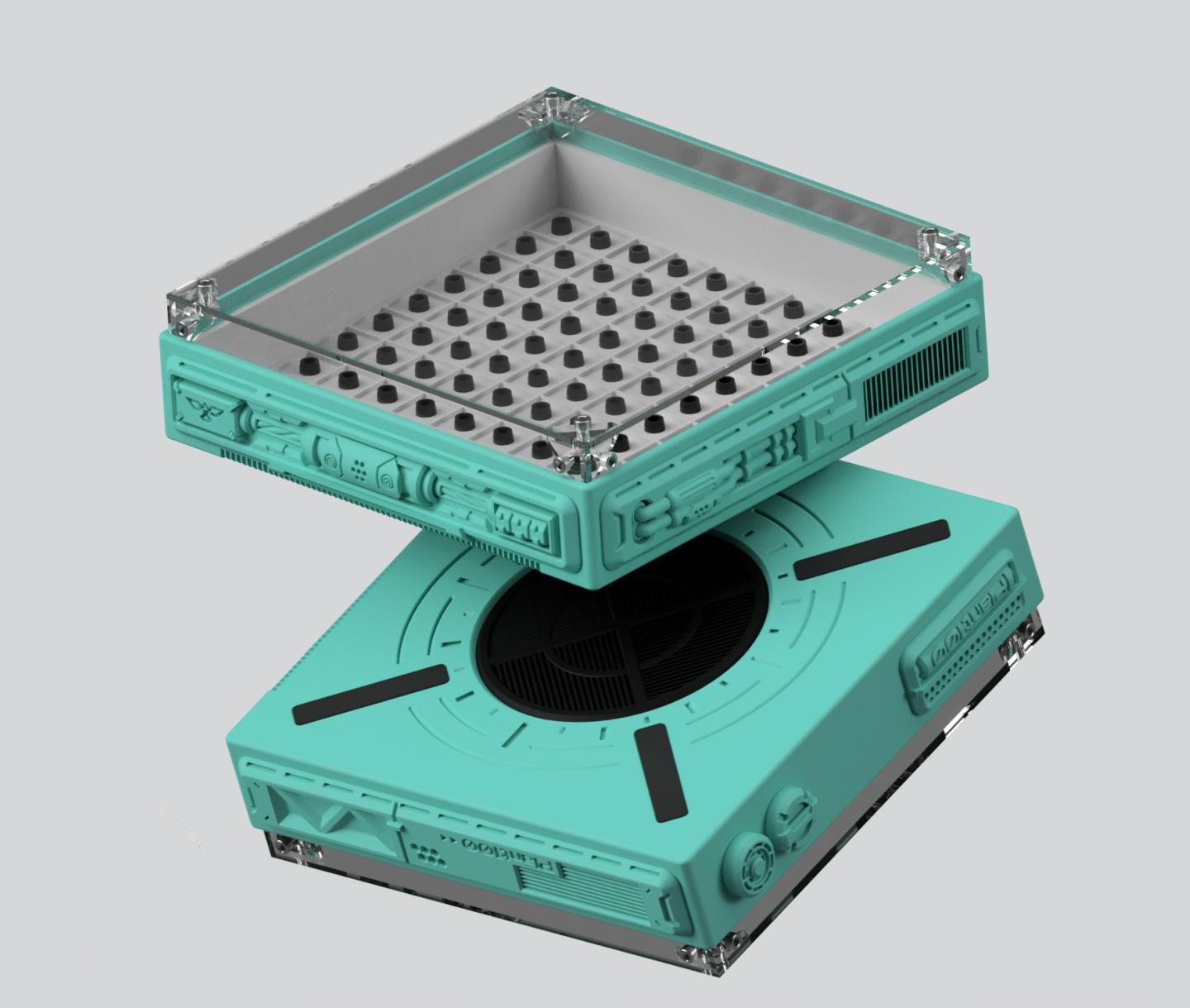 Plant100v2 keycap hibernation cabin storage display box 3D printing customized dustproof table decoration customization