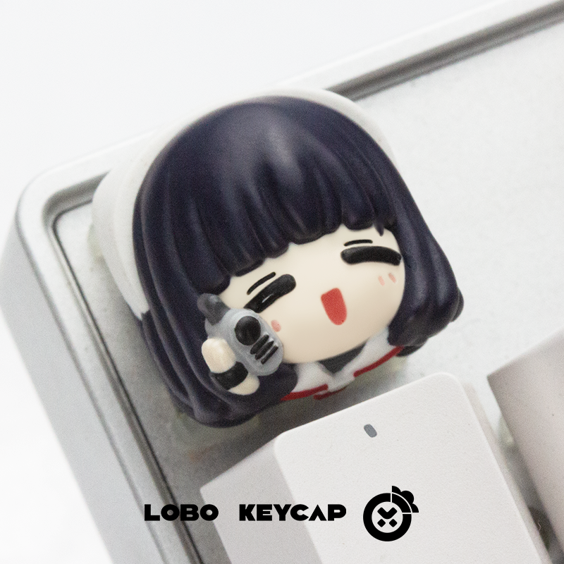 Magical Card Girl Sakura, KINOMOTO SAKURA, multi-color resin molded decorative keycaps.