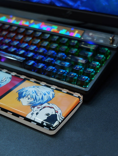 EVA, Ayanami Rei theme, 30CM length resin material keyboard holder. Keyboard peripheral accessories