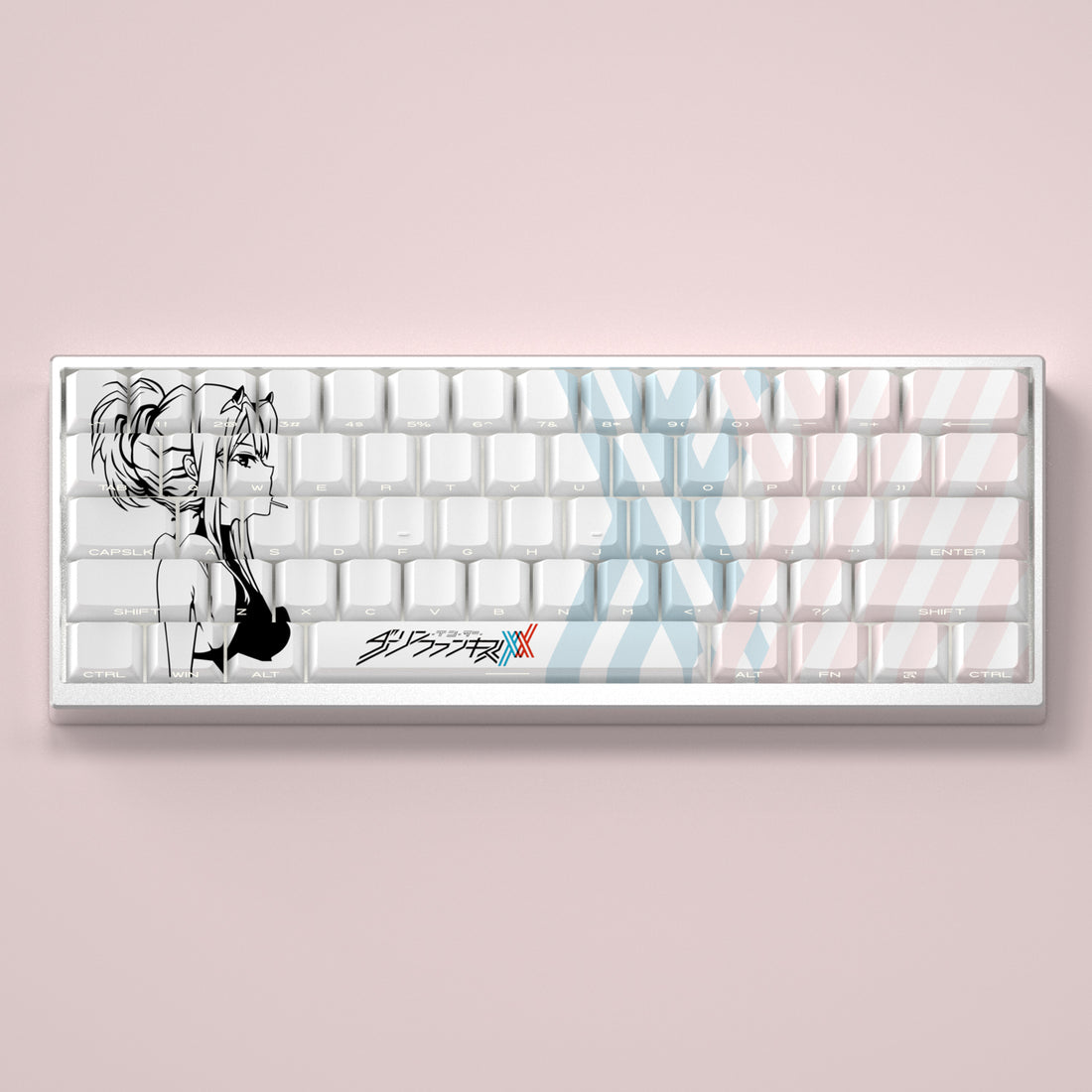 DARLING in the FRANMX.02 keycaps factory height side engraved translucent keycaps PBT side translucent personalized keycaps set