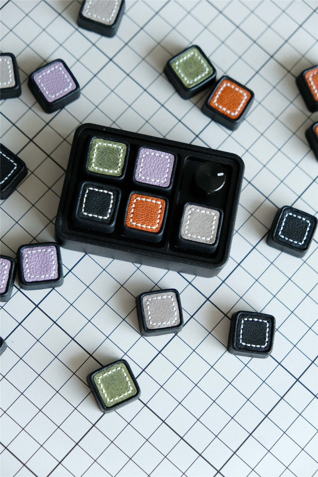 Genuine leather keycaps, personalized handmade retro style mechanical keyboard keycaps, three-dimensional keycaps, creative handmade keycaps