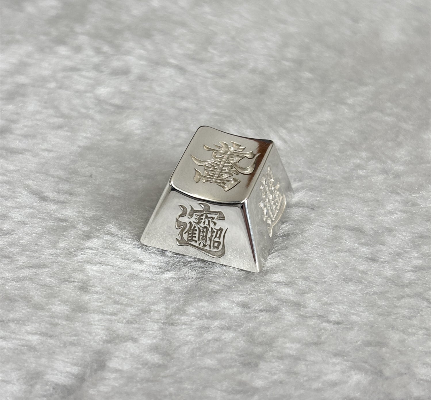 925 pure silver mechanical keyboard, metal personalized keycaps, metal wealth attracting keycaps